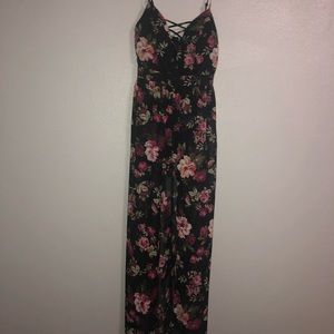 Floral maxi romper